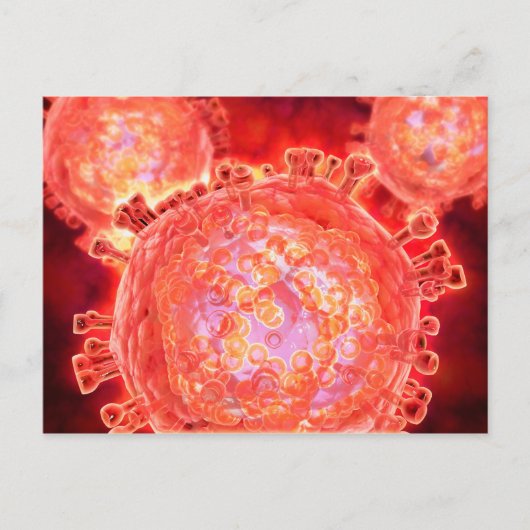 Cluster HIV-virus 1 Briefkaart (Voorkant)