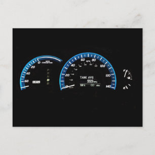 Cluster hybride auto-instrumentencluster Briefkaar Briefkaart