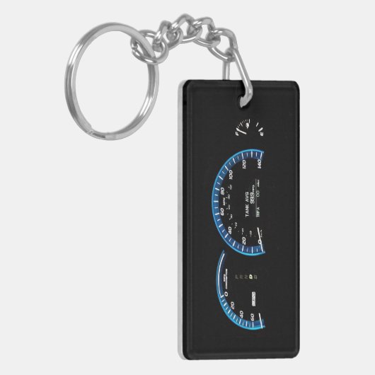 Cluster hybride auto-instrumententest — sleutelcod sleutelhanger (Voorkant Links)