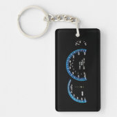 Cluster hybride auto-instrumententest — sleutelcod sleutelhanger (Voorkant)