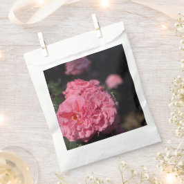 Cluster roze rozen bedankzakje