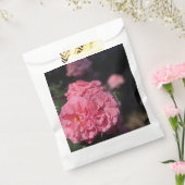 Cluster roze rozen bedankzakje (Gezegeld)