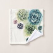 Cluster Succulenten Bad Handdoek (Wasdoekje)