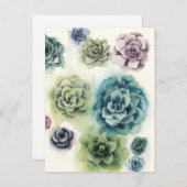 Cluster Succulenten Briefkaart (Voorkant / Achterkant)