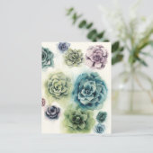 Cluster Succulenten Briefkaart (Staand voorkant)