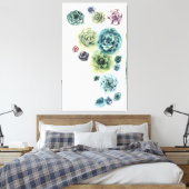 Cluster Succulenten Canvas Afdruk (Insitu (Slaapkamer))