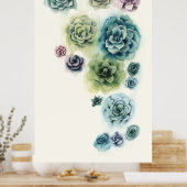 Cluster Succulenten Poster (Keuken)