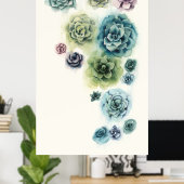 Cluster Succulenten Poster (Thuiskantoor)