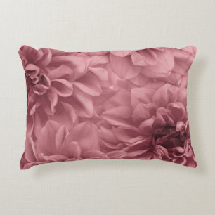 Cluster van acht Mauve Dahlias Floral Accent Kussen