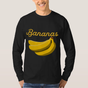 Cluster van bananen Grappig heerlijk geel fruit lo T-shirt