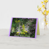 Cluster van de Kaart van het Moederdag Wildflowers (Gele Bloem)