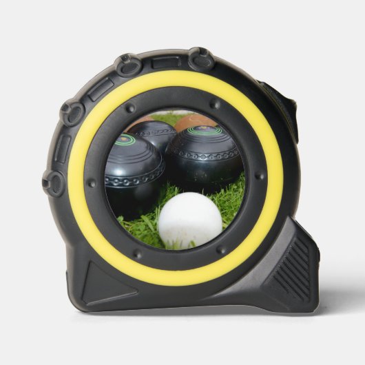 Cluster van gazon kommen, meetlint rolmaat (Voorkant)