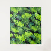 Cluster van groene bladeren wandkleed (Voorkant)