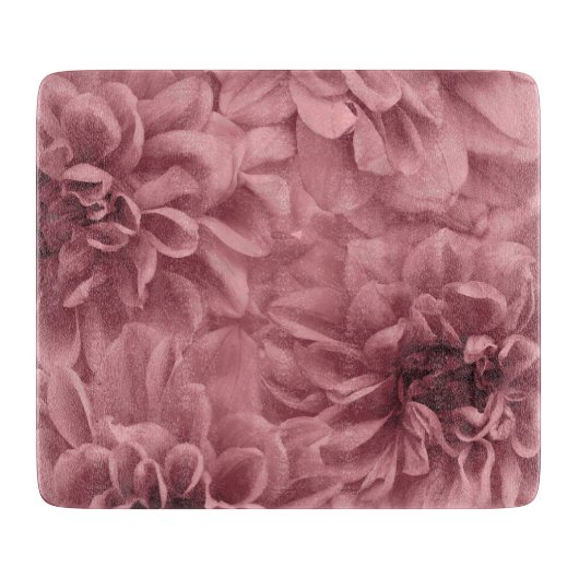 Cluster van Light Mauve Dahlia Flowers Snijplank (Voorkant)