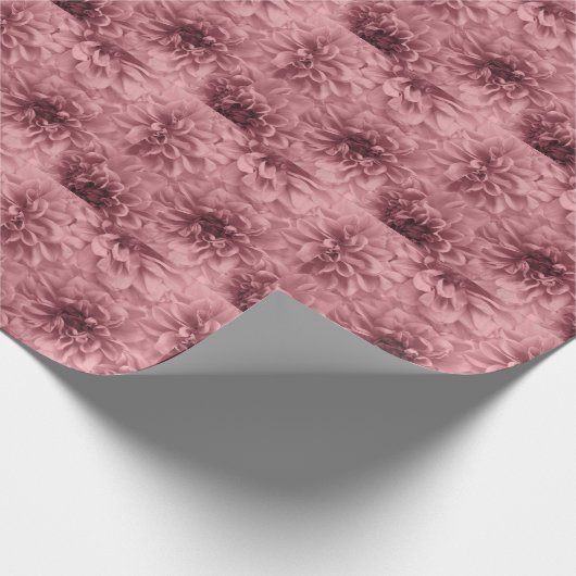 Cluster van Light Mauve Dahlias Floral Cadeaupapier (Hoek)