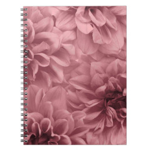 Cluster van Light Mauve / Pink Dahlia Bloemen Notitieboek