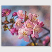 Cluster van losbloesems van de Sakura-kers in de w Cadeaupapier (Vlak)