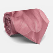 Cluster van Mauve Dahlias Floral Stropdas (Opgerold)