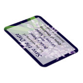 Cluster van Paarse Lilacs Save the Date Magneet (Rechterzijde)