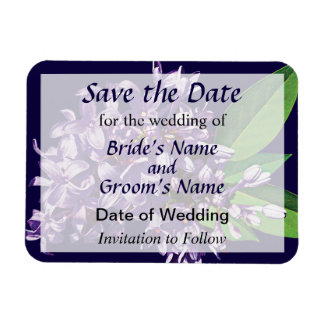 Cluster van Paarse Lilacs Save the Date Magneet