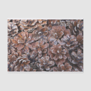 Cluster van pijnbomen tissuepapier