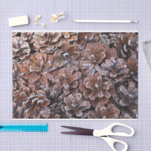 Cluster van pijnbomen tissuepapier (Craft)