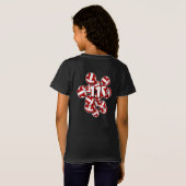 Cluster van rode volleyballen aangepaste atleet na t-shirt (Achterkant volledig)