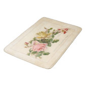 cluster van roze en gele rozen badmat (Gekanteld)