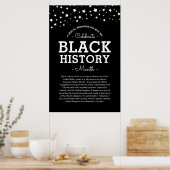 Cluster van sterren | 110e Informatie B/W Pos Poster (Keuken)