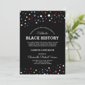 Cluster van sterren | Black History Event RWBB Kaart (Staand voorkant)