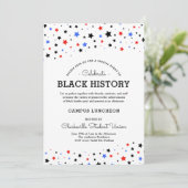 Cluster van sterren | Black History Event RWBB Whi Kaart (Staand voorkant)