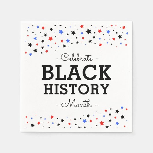 Cluster van sterren | Celebrate Black History RWBB Servet (Voorkant)