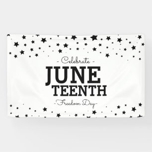Cluster van sterren Dag van de 10e Vrijheid Spandoek