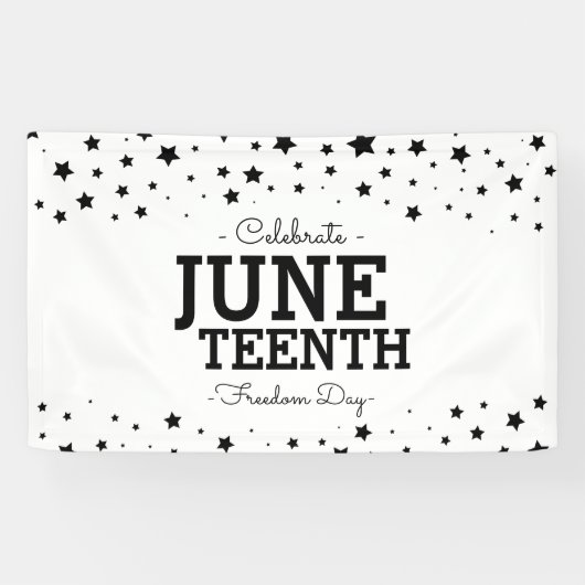 Cluster van sterren | Dag van de 10e Vrijheid Spandoek (Horizontaal)