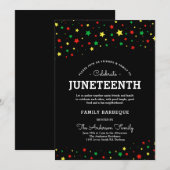 Cluster van sterren | Juneteenth Holiday Event RYG Kaart (Voorkant / Achterkant)