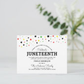 Cluster van sterren | Juneteenth Holiday RBYG Colo Briefkaart (Staand voorkant)