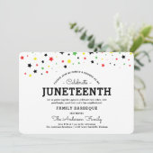 Cluster van sterren | Juneteenth Holiday RBYG Colo Kaart (Staand voorkant)