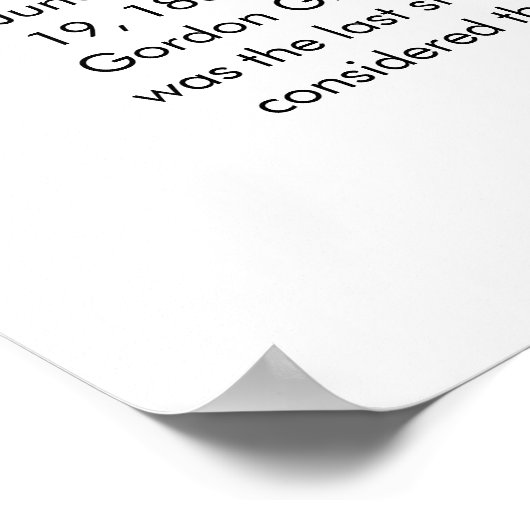 Cluster van sterren | Juneteenth Info Black/White Poster (Hoek)