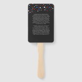 Cluster van sterren | Junittiende informatie Handwaaier (Achterkant)