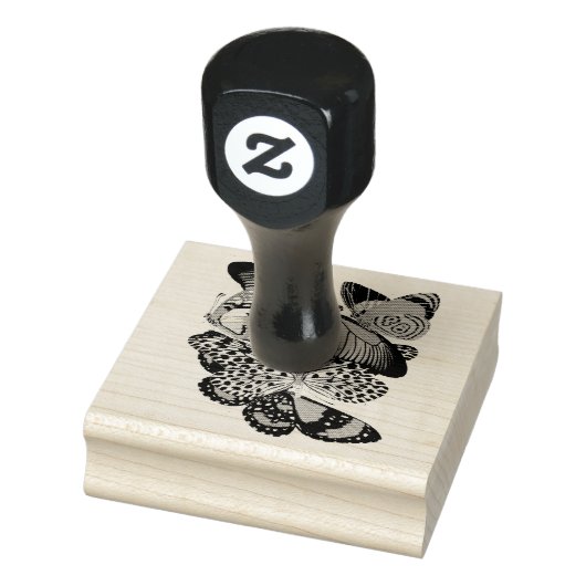  cluster van vlinders rubberstempel (Stempel)