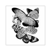  cluster van vlinders rubberstempel (Afrduk)