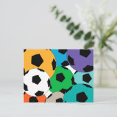 cluster van voetballen briefkaart (Staand voorkant)