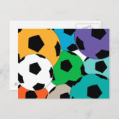 cluster van voetballen briefkaart (Voorkant / Achterkant)