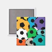 cluster van voetballen magneet (Voorkant / Achterkant)
