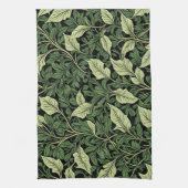 Cluster van wijnstokken in tinten groen theedoek (Verticaal)