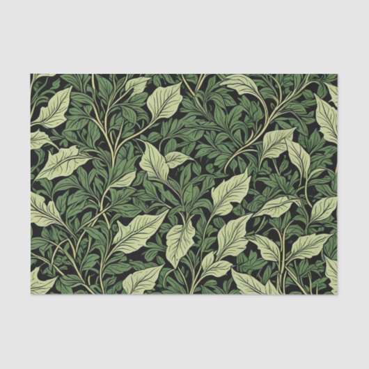 Cluster van wijnstokken in tinten groen tissuepapier (Voorkant)