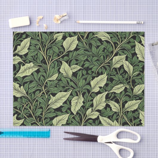 Cluster van wijnstokken in tinten groen tissuepapier (Craft)