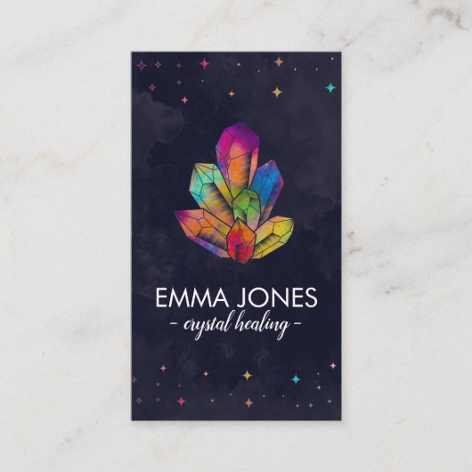 Cluster voor kleurrijke stralingsbescherming visitekaartje (Voorkant)