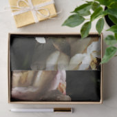 Cluster witte rozen tissuepapier (Geschenk)