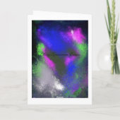 Clusters blauw Wenskaart Kaart (Achterkant)